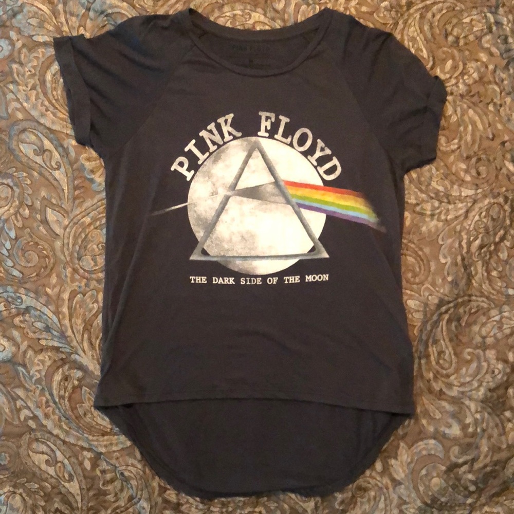 Pink Floyd Dark Side Of The Moon Gray Graphic Tee Size M